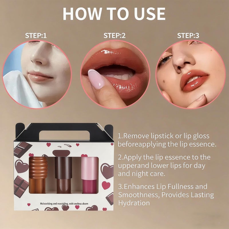 Baorder 3PCS Cute Hydrating Bunny Lip Gloss and Honey Lip Oil,Long Lasting Moisturizing and Nourishing Glitter Liquid Lipstick Set,Key Chain Glossy Honey Lip Stain,High Shine,Lip Care Makeup for Girls - Image 3